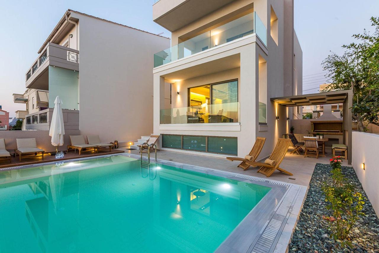 Villa Amelia I Free 9 Seater Mini Van & Pool Калатас Екстер'єр фото